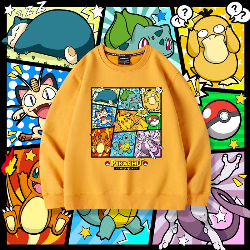 寶可夢2023親子情侶裝 圓領長袖