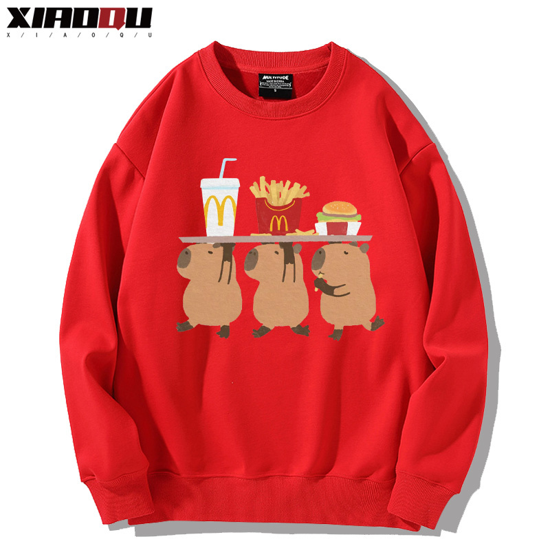 卡皮巴拉 2024親子情侶裝 圓領長袖