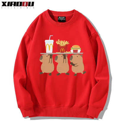 卡皮巴拉 2024親子情侶裝 圓領長袖