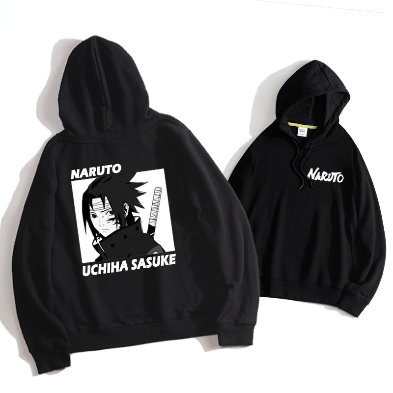 火影忍者聯名衛衣2024秋冬新款親子情侶裝薄絨款連帽衛衣