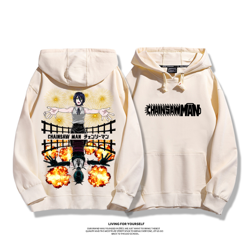 鏈鋸人新款 親子情侶男女款連帽衛衣