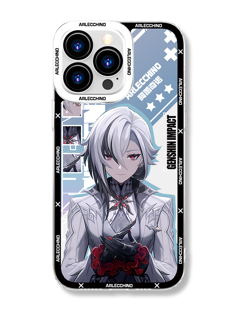 蘋果 系列原神愚人眾阿蕾奇諾天使眼透明防摔軟殼