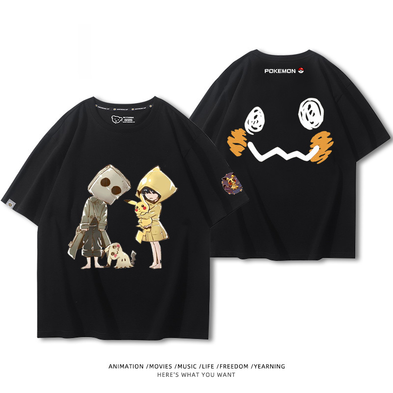 精靈寶可夢 2024親子情侶男女同款 純棉T恤
