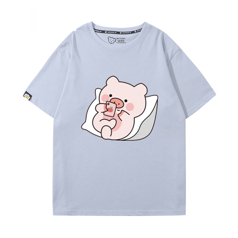 lulu豬 2024親子情侶男女同款 T恤
