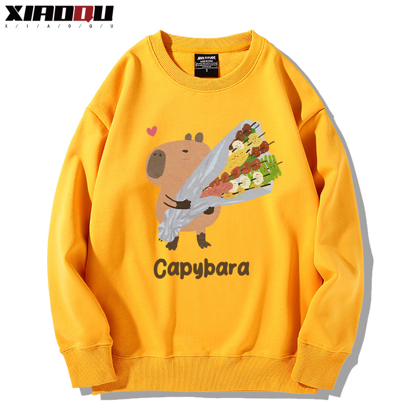 卡皮巴拉 2024親子情侶裝 圓領長袖