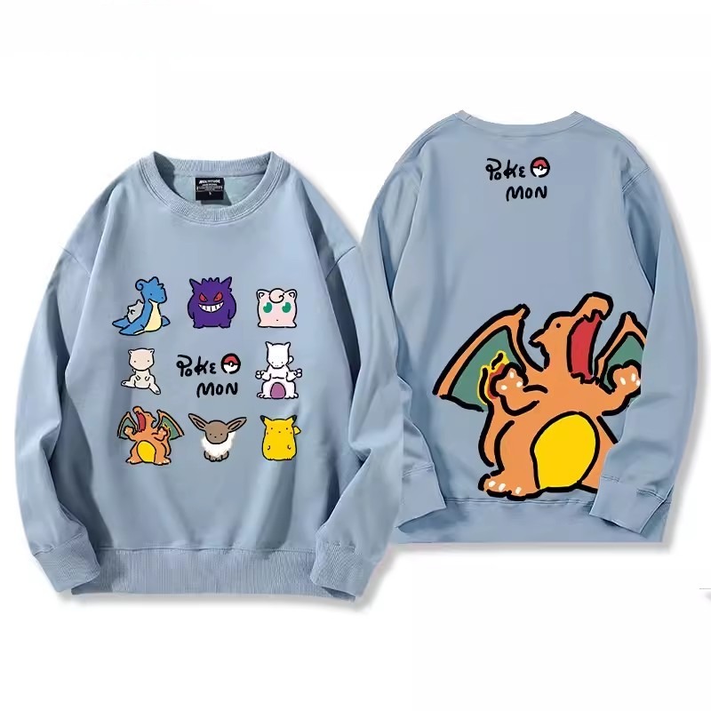 寶可夢2024親子情侶裝 圓領長袖