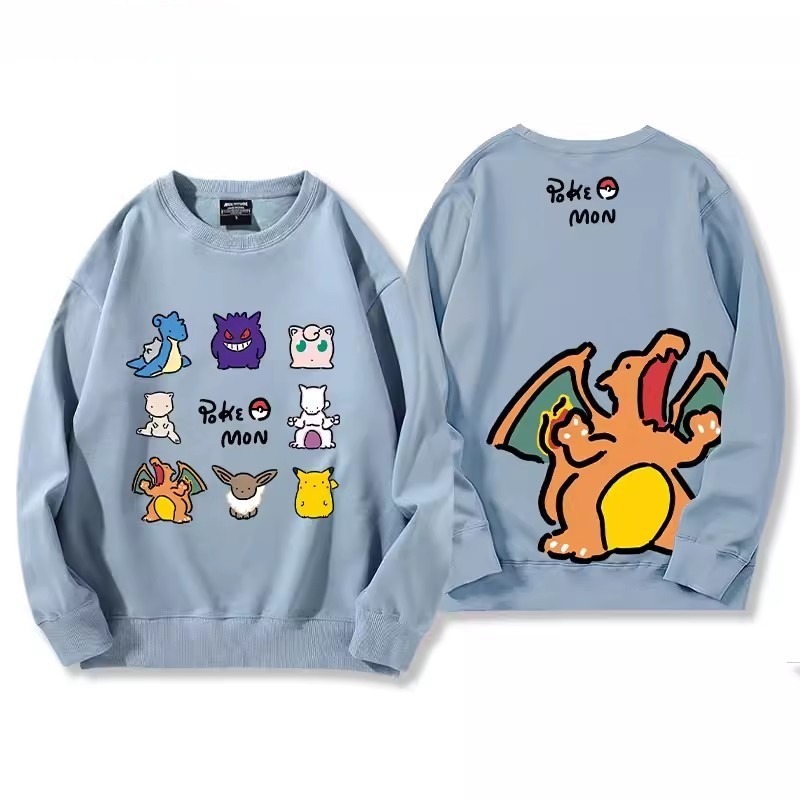 寶可夢2024親子情侶裝 圓領長袖