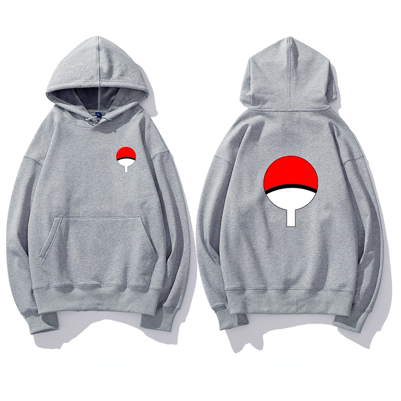 火影忍者聯名衛衣2024秋冬新款親子情侶裝薄絨款連帽衛衣