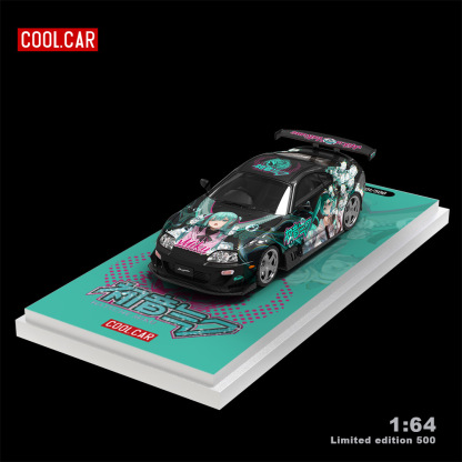 Cool Car 1:64 速霸A80Z 初音塗裝仿真合金汽車模型 收藏