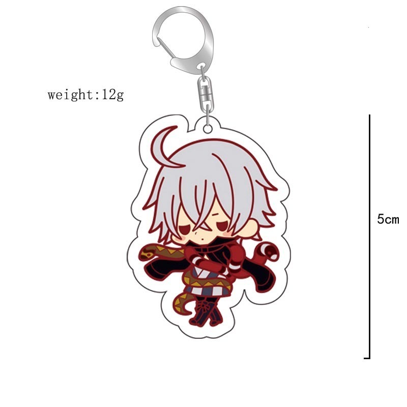 黑執事周邊掛件可愛夏爾塞巴斯醬亞克力鑰匙扣 雙面透明動漫掛飾【單買三件起送】