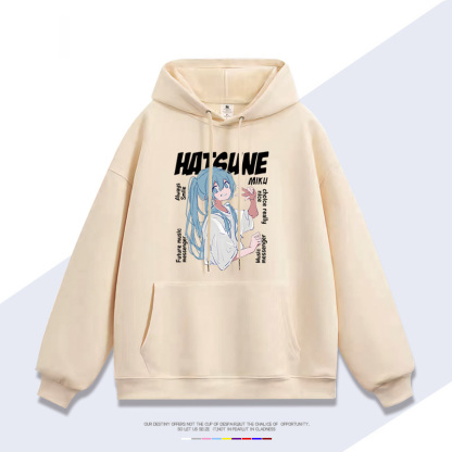 初音未來 聯名衛衣2025秋冬新款 親子情侶裝連帽衛衣