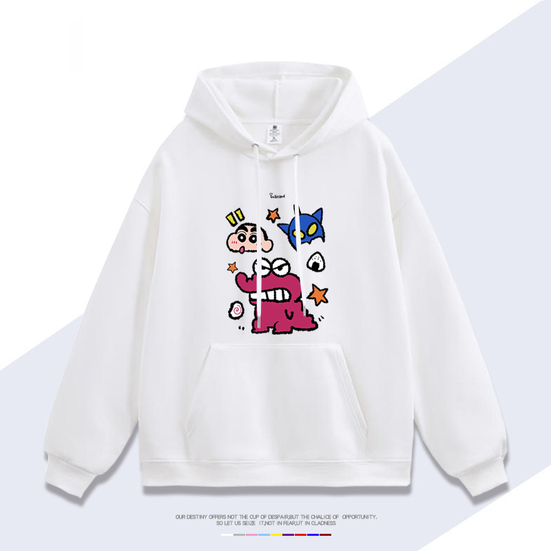 蠟筆小新 聯名衛衣2025秋冬新款 親子情侶裝連帽衛衣