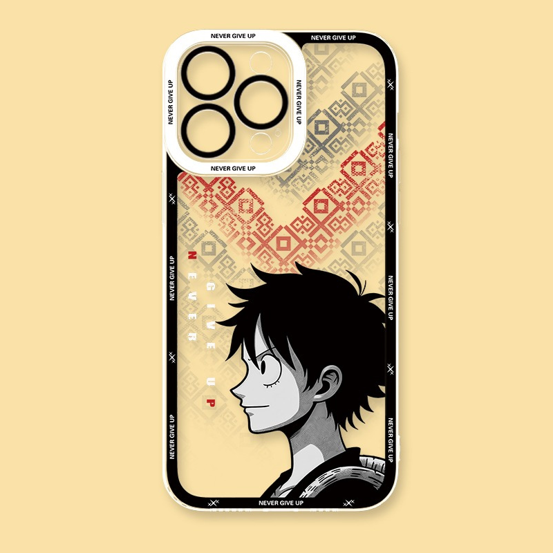 黑白動漫天使眼透明防摔軟殼