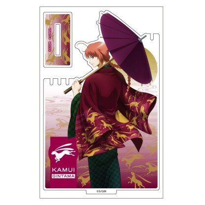 銀魂阪田銀時神樂新八定春神威十四沖田總悟桂伊麗莎白立牌鑰匙扣掛飾【單買三件起送】