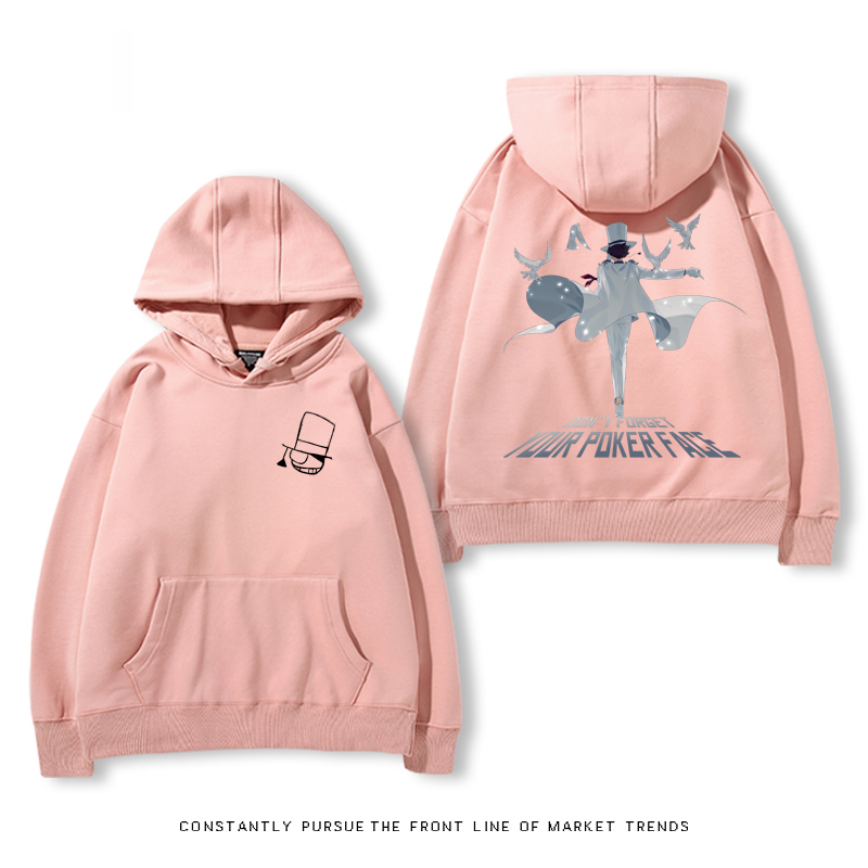 名偵探柯南聯名衛衣2024秋冬新款親子情侶裝薄絨款連帽衛衣