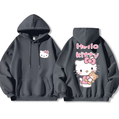 HelloKitty新款 寬鬆百搭 秋冬款 寬鬆連帽衛衣