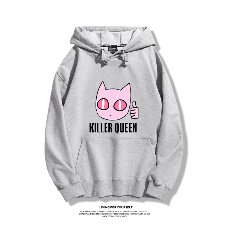 JOJO的奇妙冒險聯名衛衣2024秋冬新款親子情侶裝薄絨款連帽衛衣