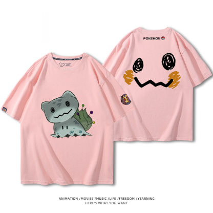 精靈寶可夢 2024親子情侶男女同款 純棉T恤