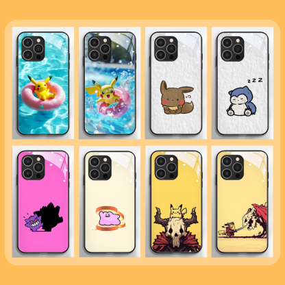 寶可夢新款高清全包防摔玻璃殼