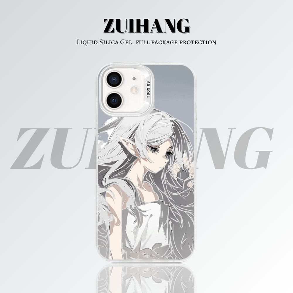 【大集合2.0】動漫彩銀線條漸變防摔手機殼