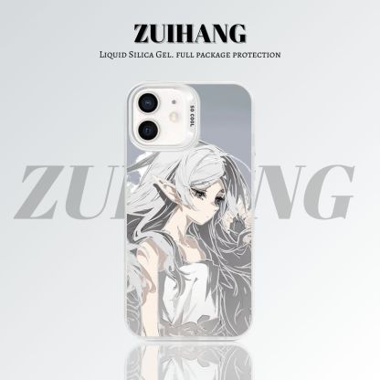 【大集合2.0】動漫彩銀線條漸變防摔手機殼