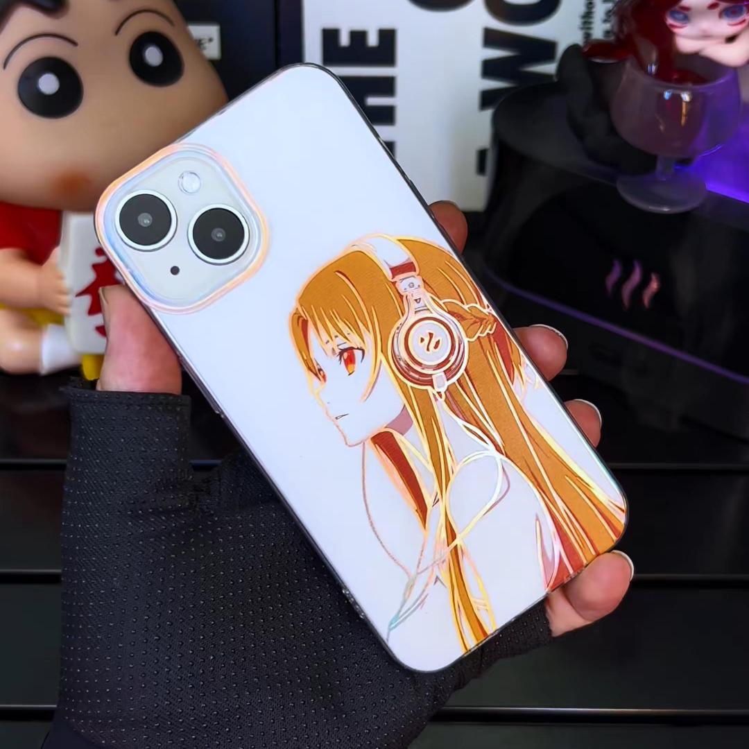 刀劍神域亞絲娜 極光金漸變手機殼