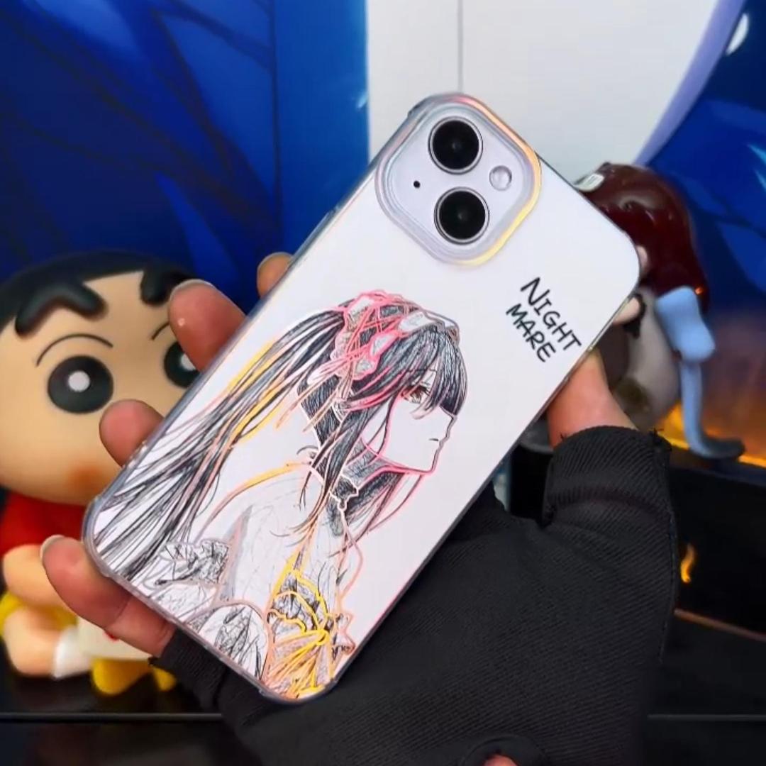 約會大作戰時崎狂三 極光金漸變手機殼