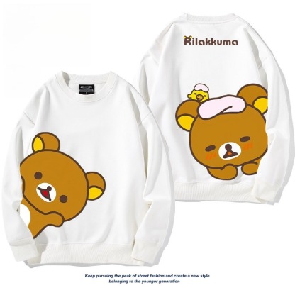 日系拉拉熊 聯名親子情侶裝 圓領長袖