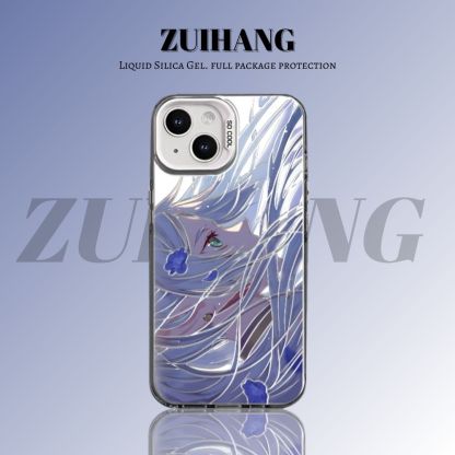 【大集合3.0】動漫彩銀線條漸變防摔手機殼