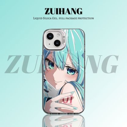 【大集合3.0】動漫彩銀線條漸變防摔手機殼