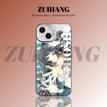 絕區零彩銀線條漸變防摔手機殼