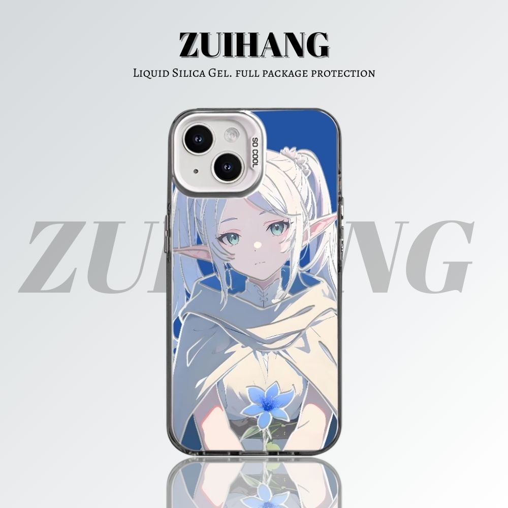 【大集合3.0】動漫彩銀線條漸變防摔手機殼