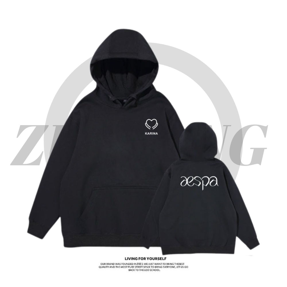 Aespa新款 親子情侶 秋冬款 寬鬆連帽T