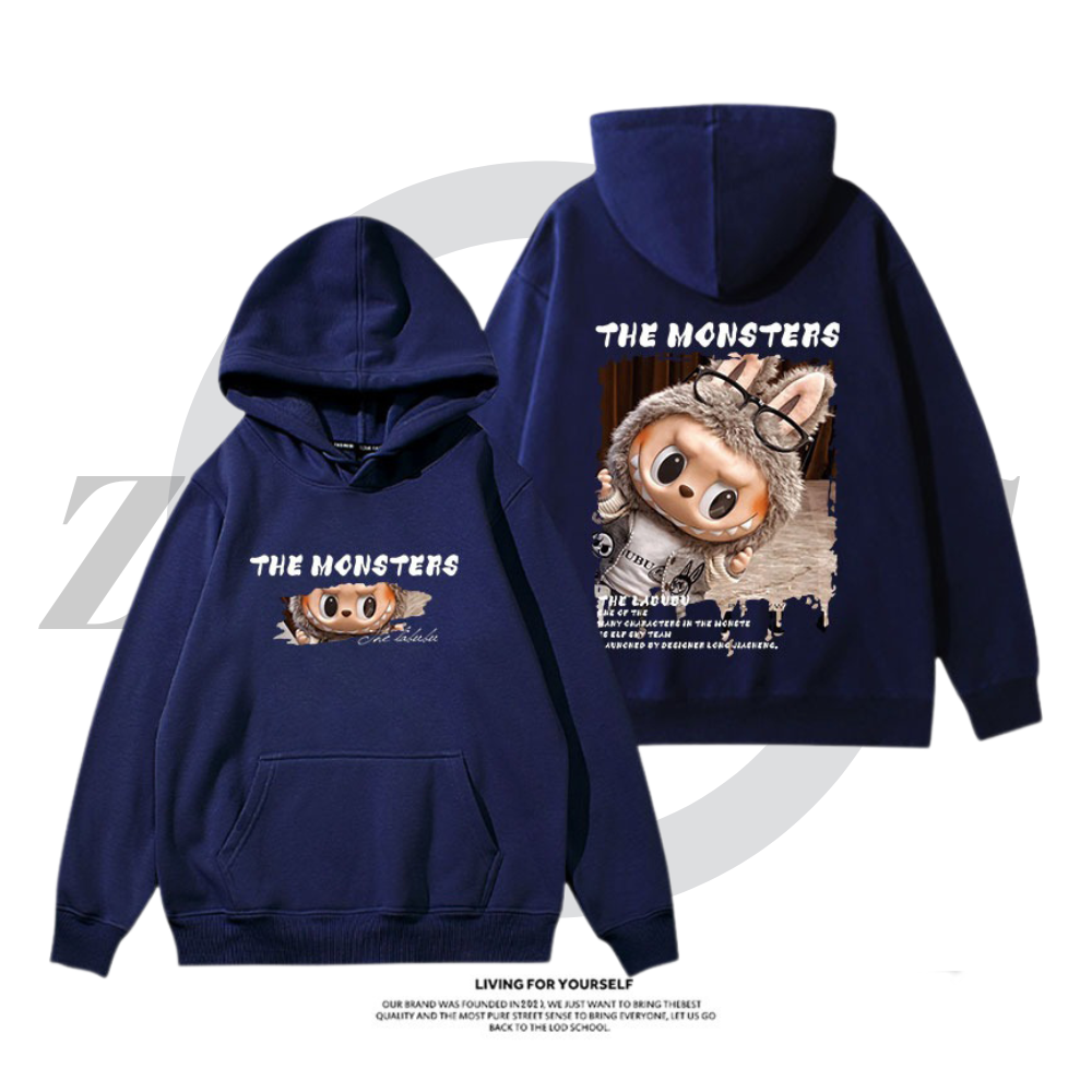 labubu新款 寬鬆百搭 秋冬款 寬鬆連帽T