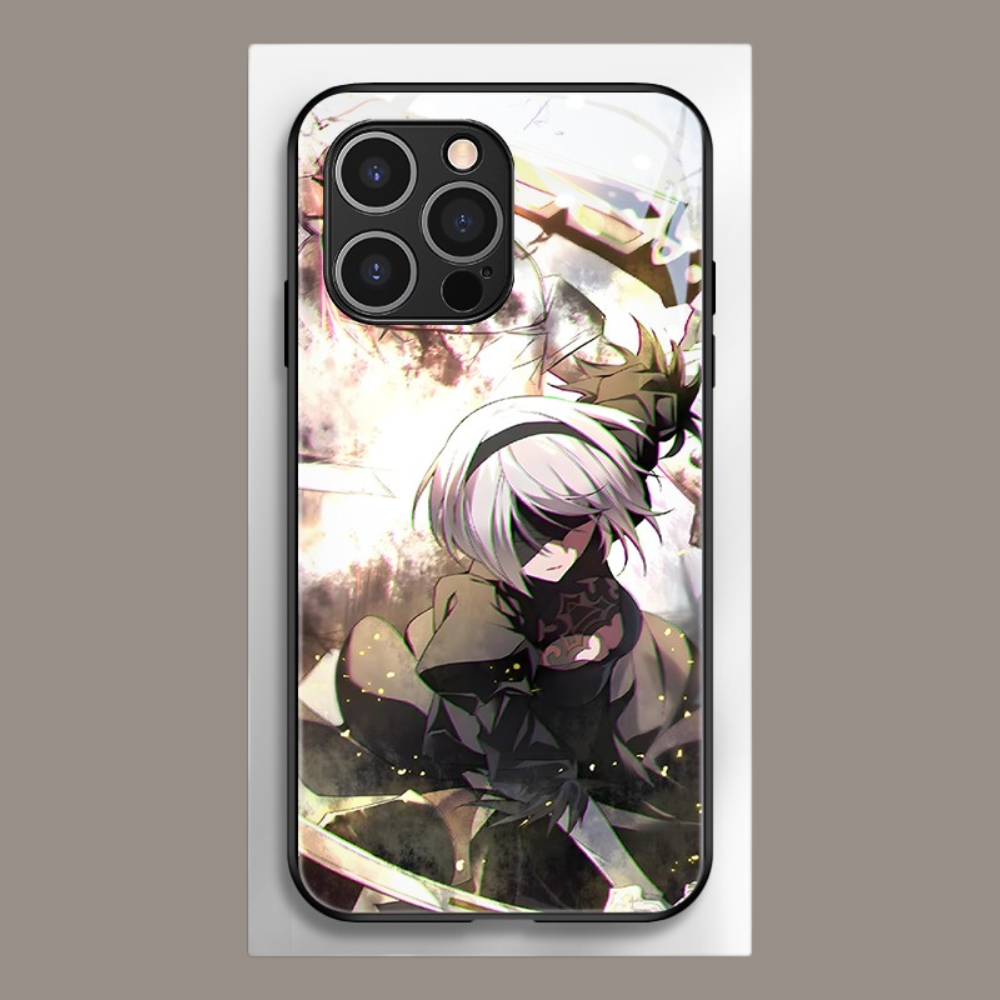 尼爾機械紀元新款高清全包防摔玻璃殼