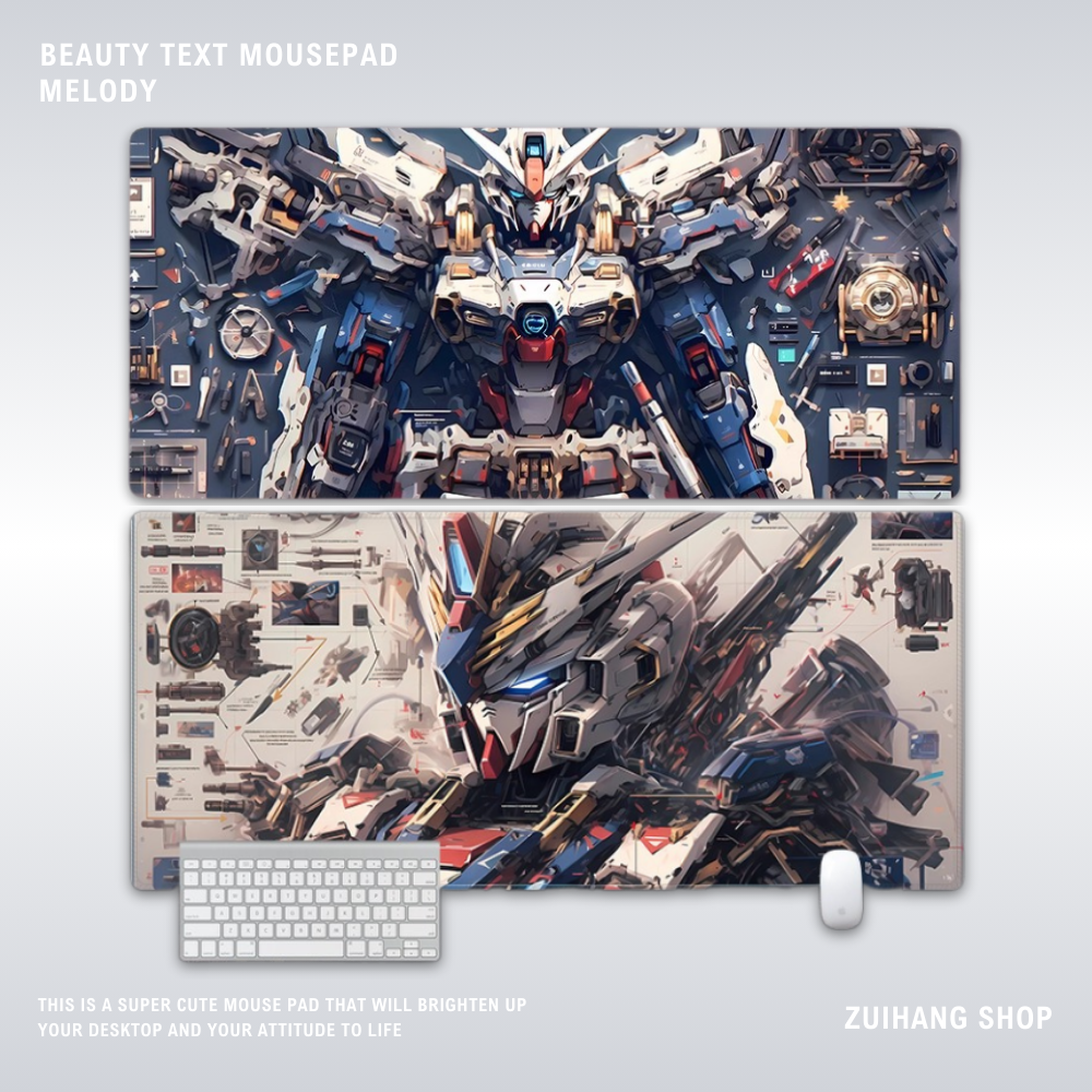 機動戰士鋼彈電競超大遊戲加厚防滑鼠標墊