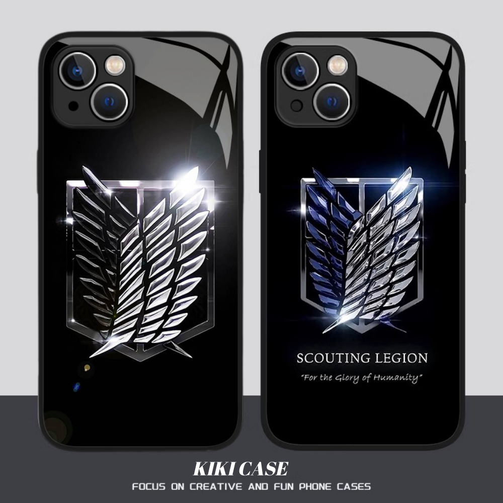 進擊的巨人新款高清全包防摔玻璃殼