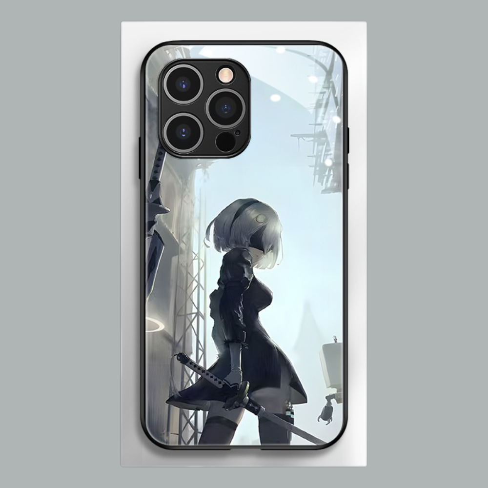 尼爾機械紀元新款高清全包防摔玻璃殼