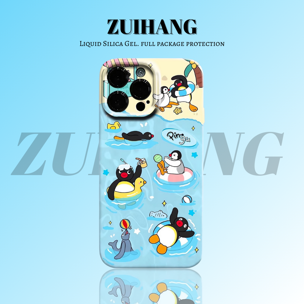 Pingu液態矽膠全包防摔軟殼