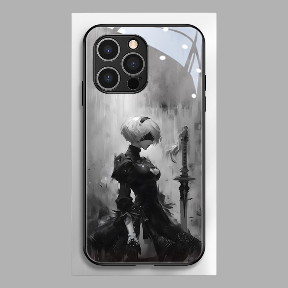 尼爾機械紀元新款高清全包防摔玻璃殼