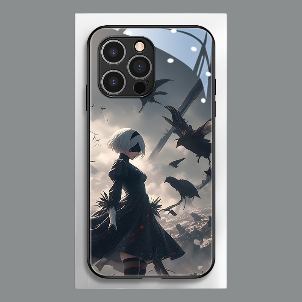 尼爾機械紀元新款高清全包防摔玻璃殼