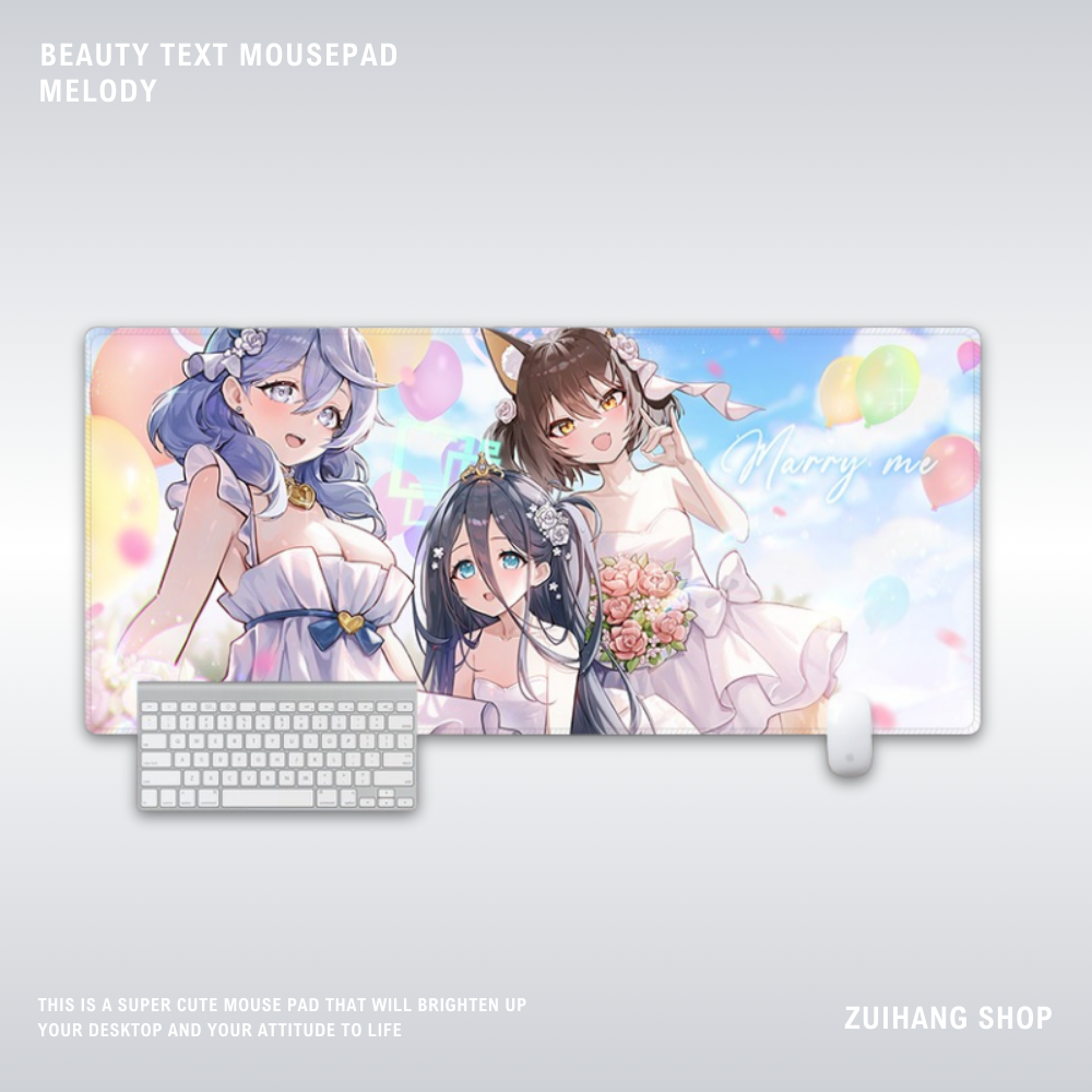 蔚藍檔案電競超大遊戲加厚防滑鼠標墊