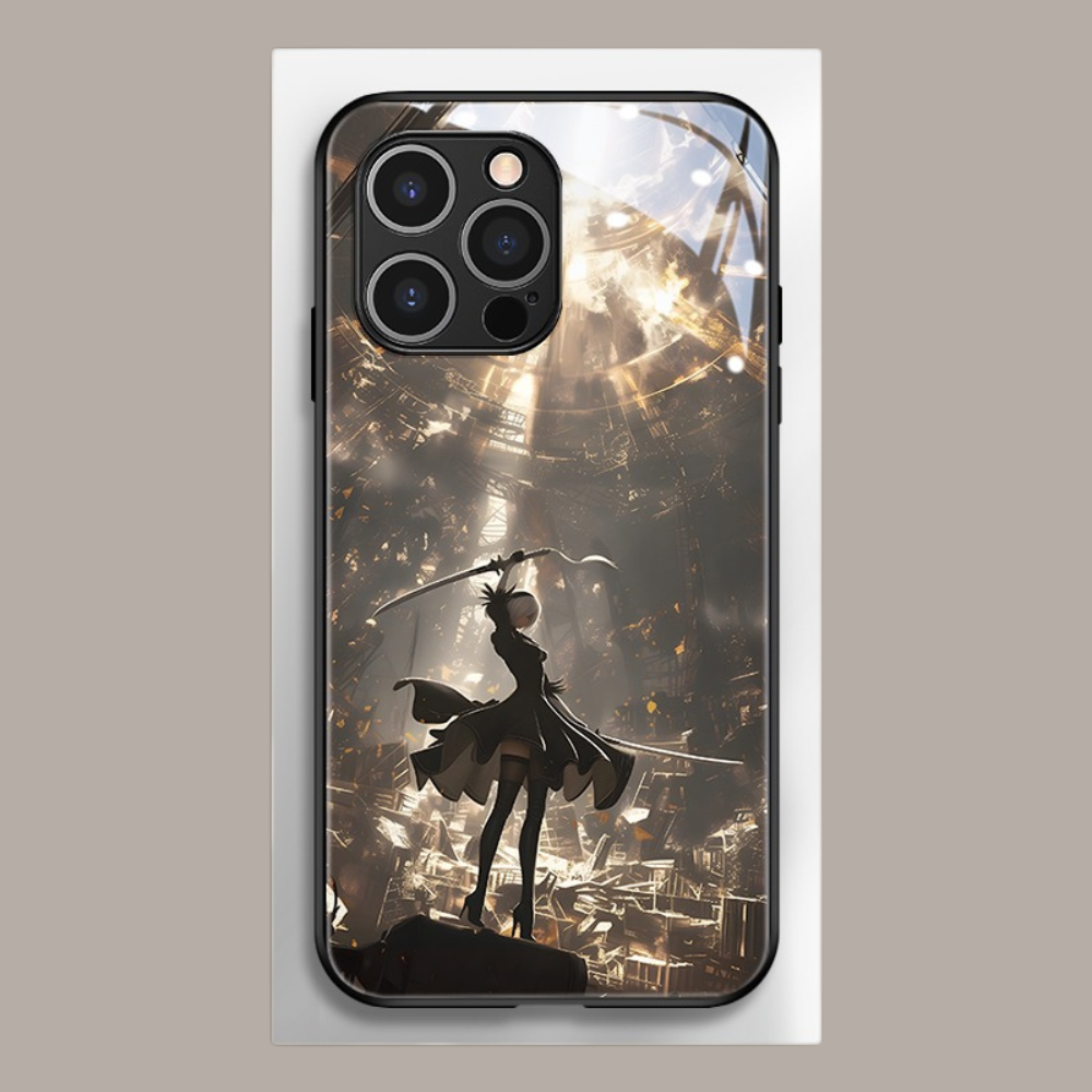 尼爾機械紀元新款高清全包防摔玻璃殼