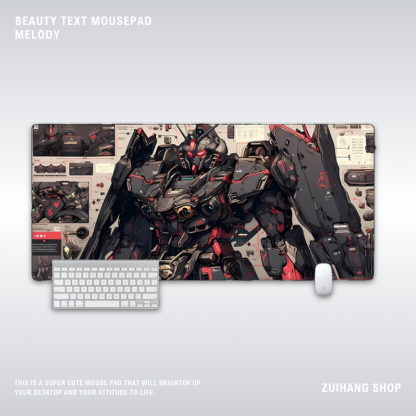 機動戰士鋼彈電競超大遊戲加厚防滑鼠標墊