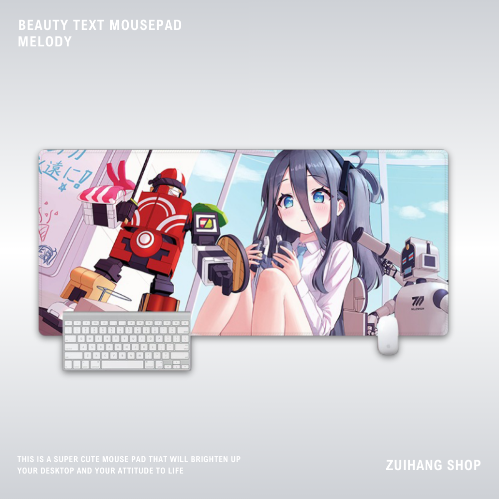 蔚藍檔案電競超大遊戲加厚防滑鼠標墊