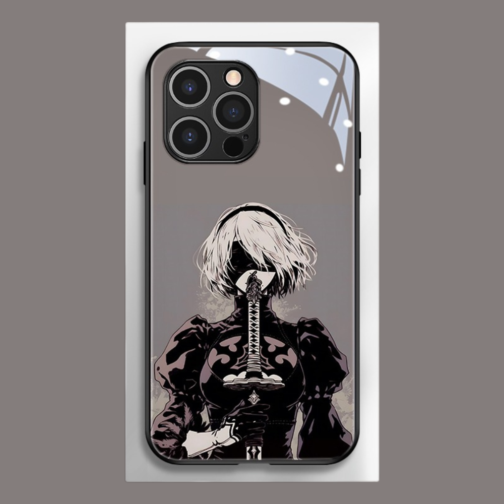 尼爾機械紀元新款高清全包防摔玻璃殼