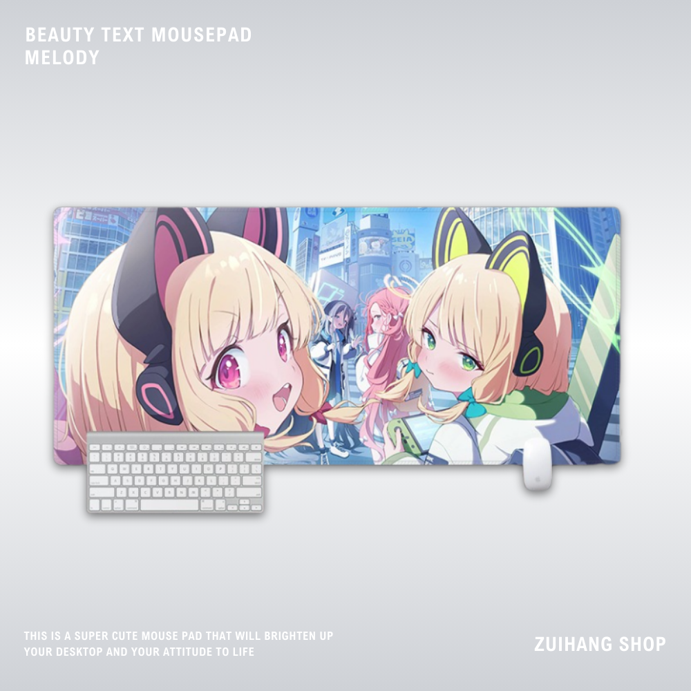 蔚藍檔案電競超大遊戲加厚防滑鼠標墊