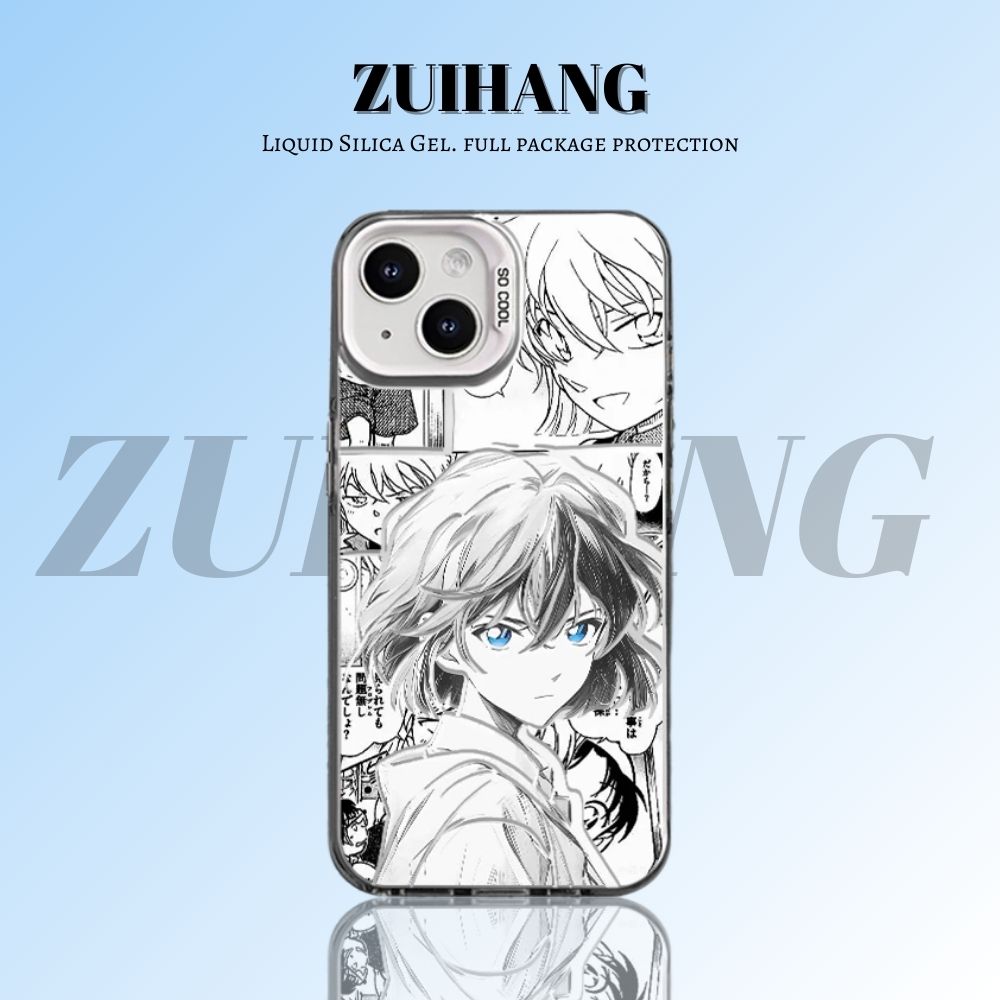 【大集合3.0】動漫彩銀線條漸變防摔手機殼