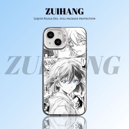 【大集合3.0】動漫彩銀線條漸變防摔手機殼