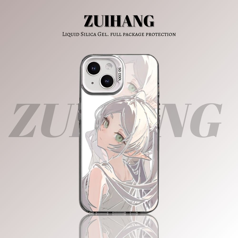 【大集合3.0】動漫彩銀線條漸變防摔手機殼